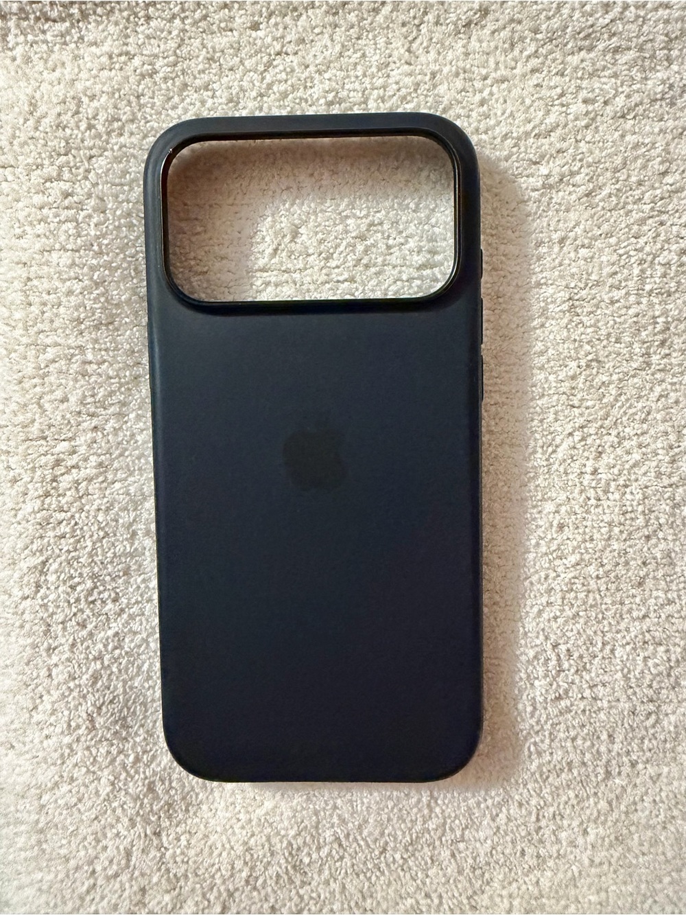 Apple Black Silicone iPhone Case with Raised Camera Lip